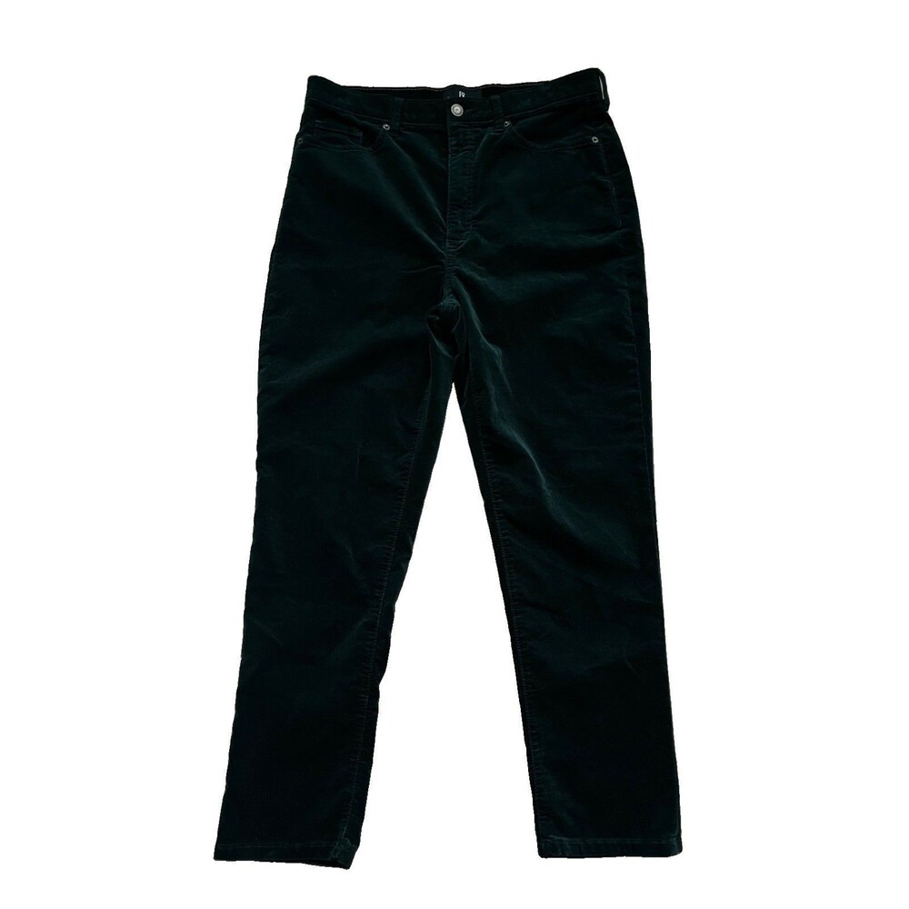 Banana Republic Size 30 High-Rise Slim Fit Velvet Pant Green